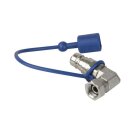 SHOWTEC CO2 90° 3/8 to Q-lock adapter male