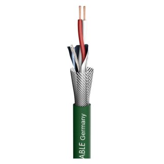 SOMMER CABLE NF-Phonokabel, HighEnd SC-Albedo MKII; 2 x 0,20 mm²; PVC Ø 5,90 mm; grün (100m)
