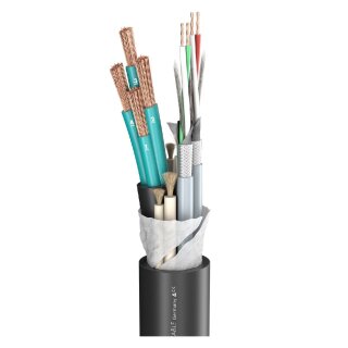Sommer Cable Spezialkabel für Subwoofer-Systeme SC-ELEPHANT ROBUST DMX; 4 x 4,00 mm²; 2 x 0,22 mm²; PVC Ø 19,50 mm; schwarz