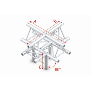 Milos Pro-30 Triangle P Truss - Cross + down 5-way - apex up - 50 cm
