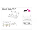 JV Case Flightcase für 4 x Effect Bars 1m