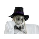 EUROPALMS Halloween Figur Frau mit Hut, 70cm