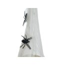 EUROPALMS Halloween Figur Totenkopf im Spinnennetz, 30cm