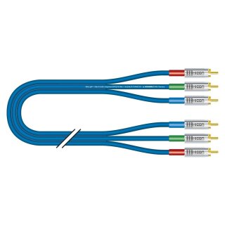 SOMMER CABLE YUV-Kabel Transit Mini Flex, 3  x  0,34 mm² | Cinch / Cinch, HICON 1,00m