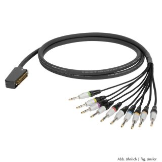 SOMMER CABLE Multipair Audio & AES / EBU, 20  x  0,15 mm² | Messerleiste / Klinke, SIEMENS 10/00 | 2,00m