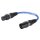 SOMMER CABLE Sommer cable  Adapterkabel | XLR 3-pol male/XLR 5-pol female gerade 0,15m | blau