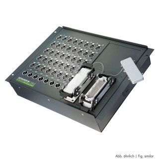 SOMMER CABLE BLACKBOXX 19" -> Rechteck-MP-Verbinder 24/08 | Zentralmasse | NEUTRIK